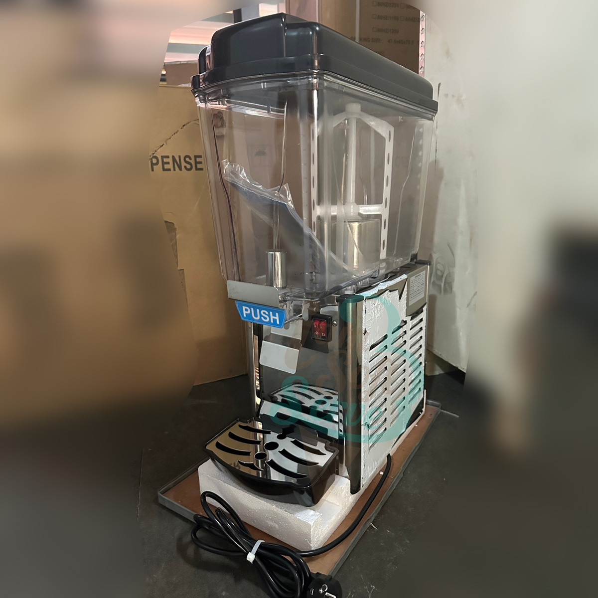 เครื่องปั่นน้ำหวาน เครื่องปั่นน้ำผลไม้ ขนาด 15 ลิตร(15L*1) Cold drink Machine รุ่น PL-115A (รับประกัน 1 ปีเต็ม)