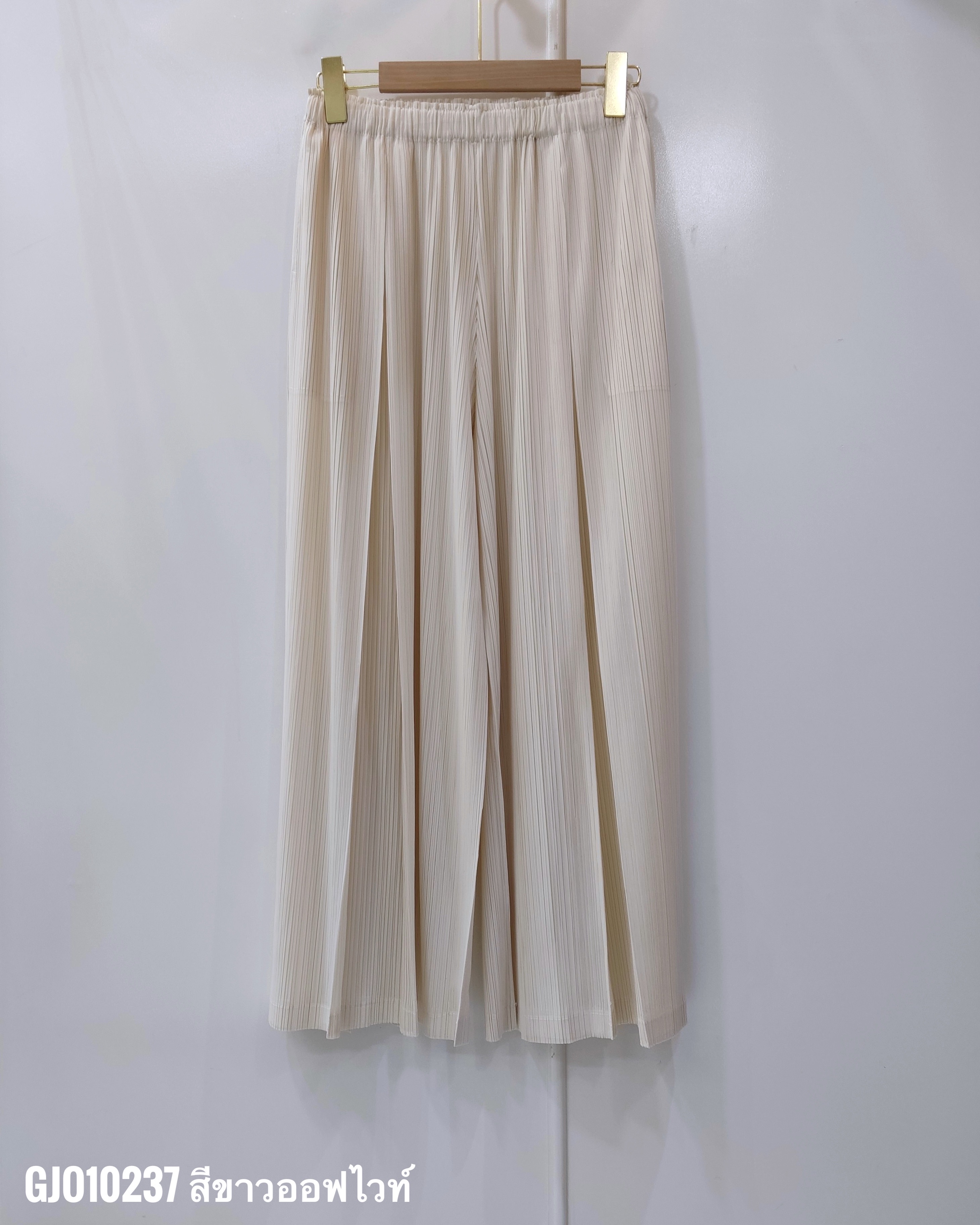ยาว36นิ้ว! 2MUAY รุ่น GJO10237 กางเกงพลีทคุณภาพ FLOWY WIDE LEG PLEATED PANT 9 สี FREE SIZE