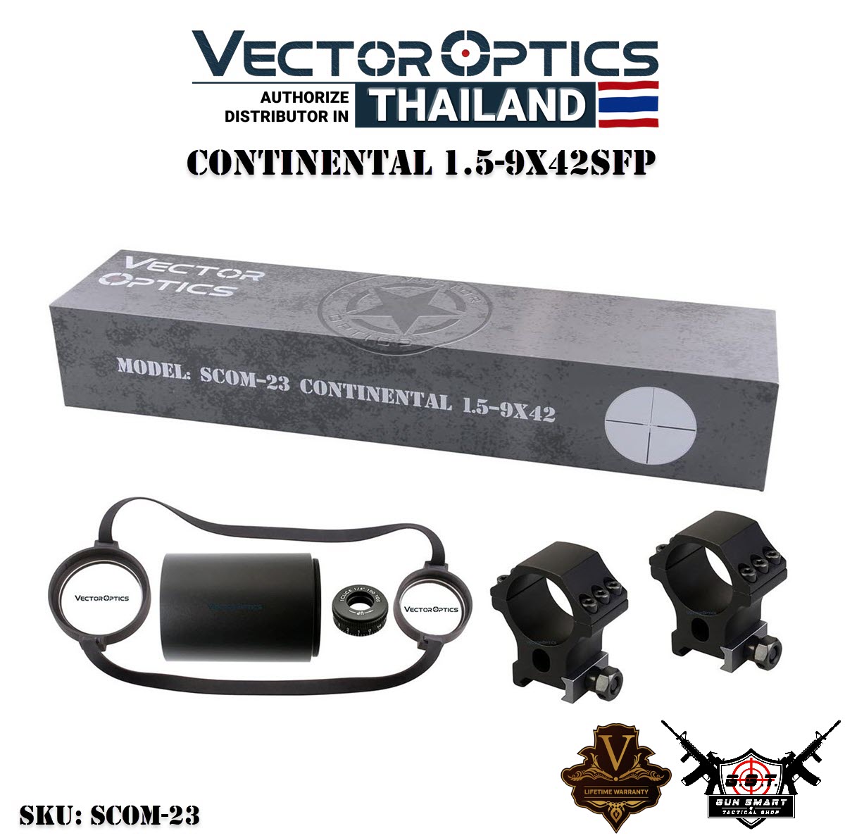 CONTINENTAL 1.5-9X42SFP - VectorOpticsThailand