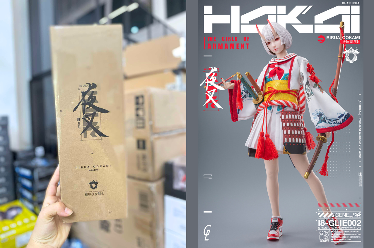 [พร้อมส่ง] i8toys x Gharliera 1/6 : The Girls of Armament I8-GLIE002 : Rirua OOKAMI (ขาว)