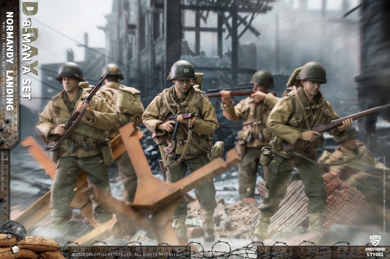 [สั่งจอง] Crazy Figure LTY001 1/12 : WWII U.S. Army On D-Day Deluxe Edition