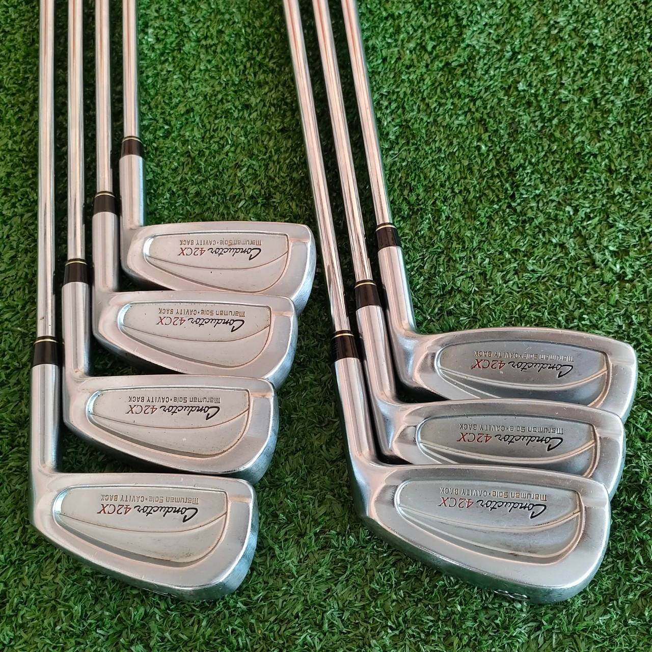 ชุดเหล็ก MARUMAN CONDUCTOR 42CX มีเหล็ก 4-9 เเละ PW ชุดสุดยอด ตีไกลกว่าปกติ และตีติดสปินหนักมาก ออกแบบให้มี CAVITY สวย!! ไม้กอล์ฟมือสอง ของแท้ BY NakaraLuxurious