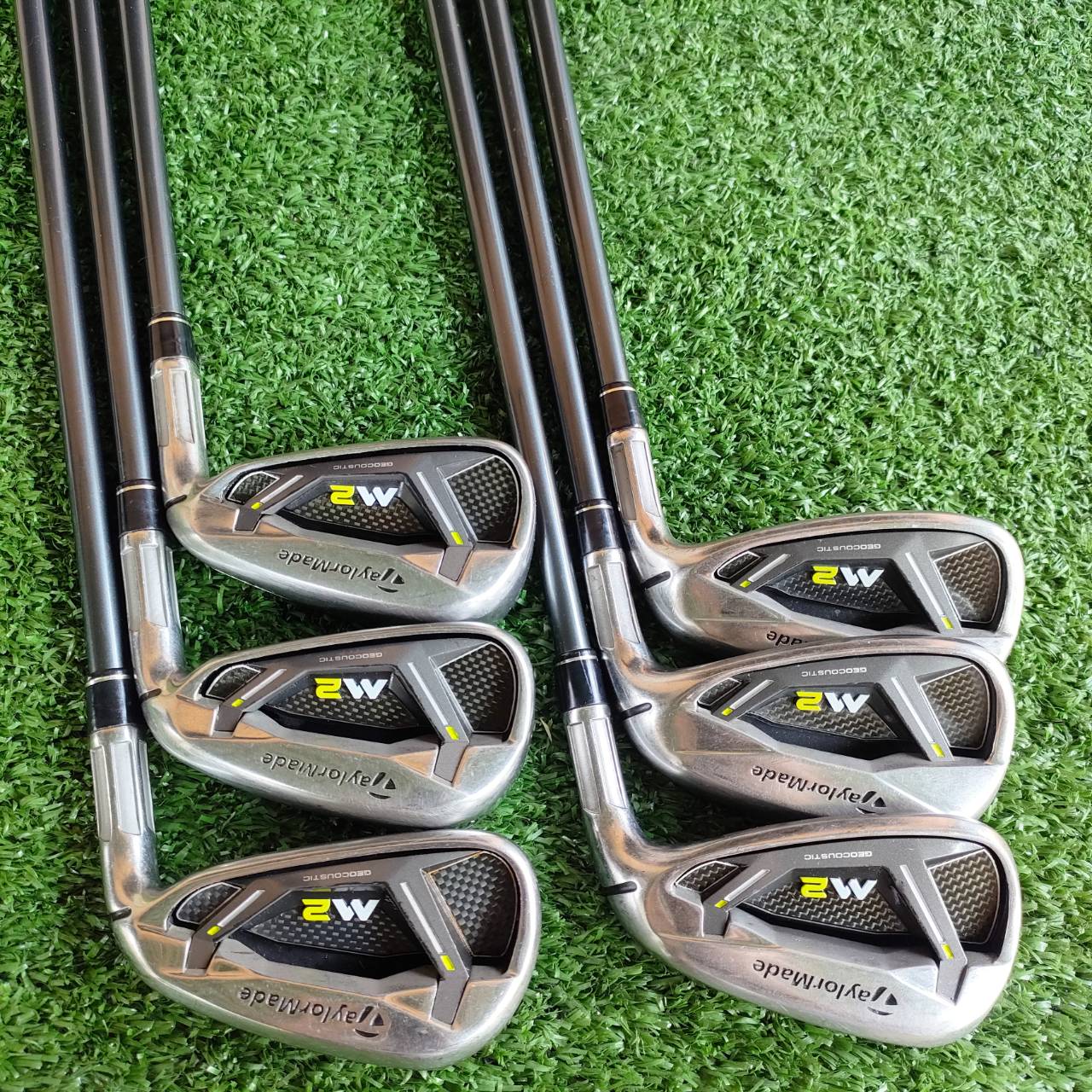 ชุดเหล็ก Taylormade M2 <ตัวใหม่> มี Speed Pocket เหล็กหน้าเด้ง ตีไกล สวยดุดัน สภาพสวยมาก ไม้กอล์ฟพรีเมี่ยมมือสอง ของแท้ By NakaraLuxurious