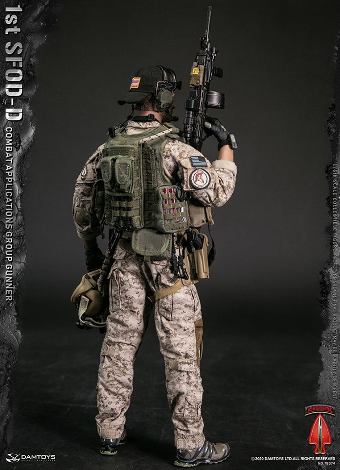 [สั่งจอง] DAMTOYS 78074 1/6 1st SFOD-D Combat Applications Group GUNNER