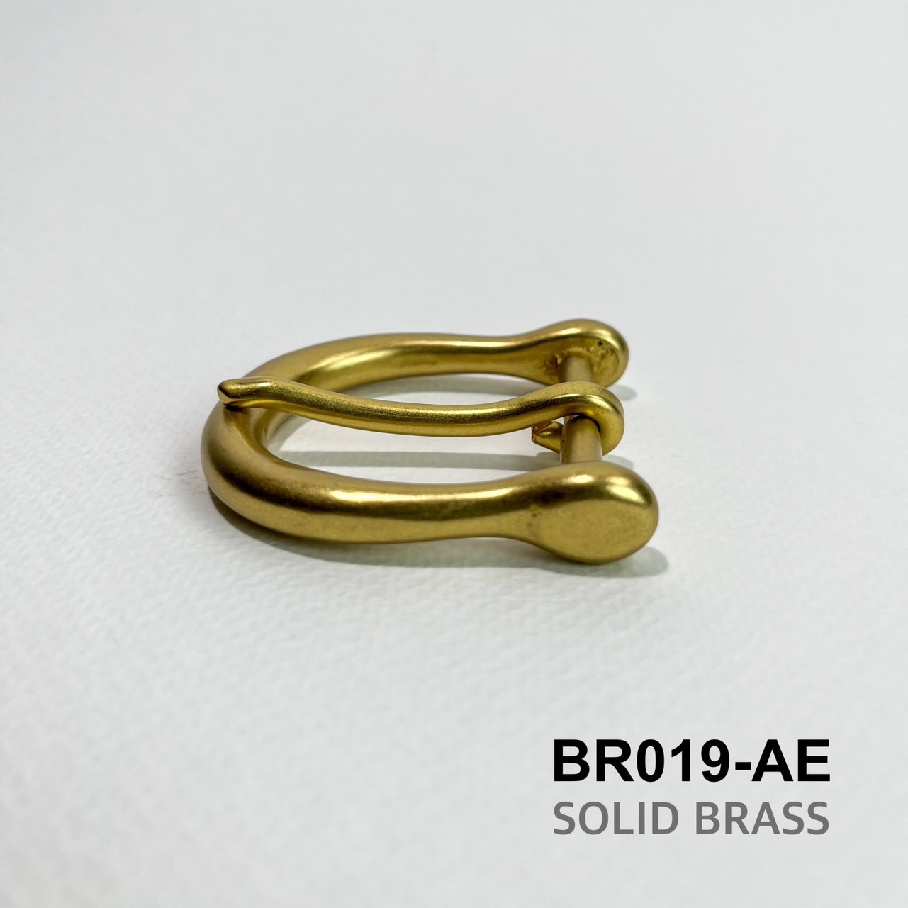 BR019-AE หัวเข็มขัดทองเหลืองแท้ ขนาด 38 มิล ชนิดลวด อะไหล่ทองเหลือง ** ราคาต่อชิิ้น**