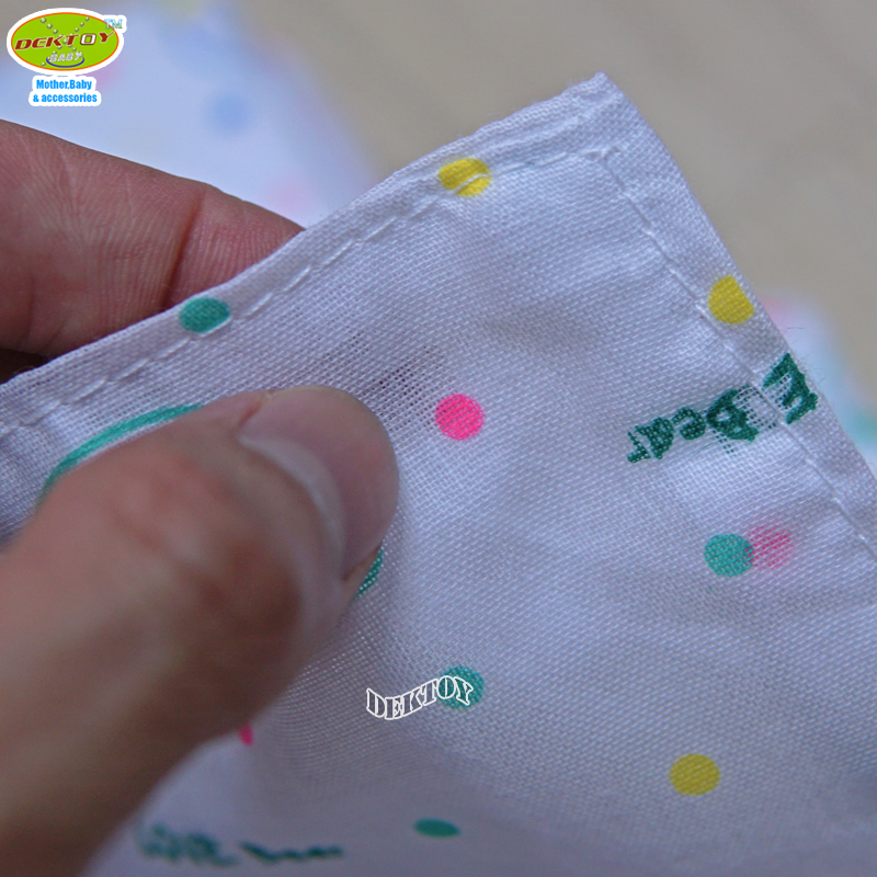 Gold Baby ผ้าอ้อมสาลู 2 ชั้นเกรดA ลายหมีจุด Love Bear 12 ผืน