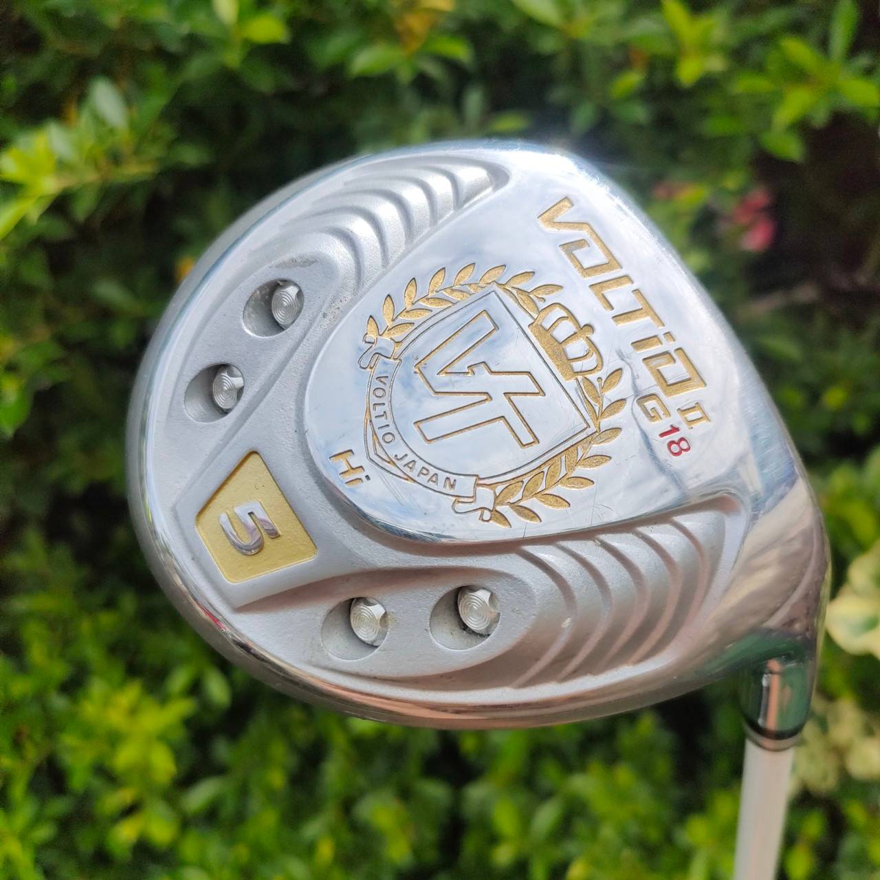 FW5 KATANA VOLTIO II G HI องศา 18 ก้าน TOUR AD KT-F5 FLEX R รุ่นนี้เป็นรุ่นพิเศษ สี PLATINUM เป็นทั้งรุ่น G และ รุ่น HI , ไม้กอล์ฟมือสอง ของแท้ BY NakaraLuxurious