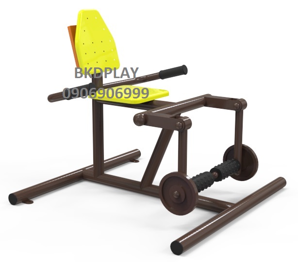 เครื่องออกกำลังกายกลางแจ้งผู้ใหญ่,บริหารขา ข้อเข่า แบบขาแกว่งสลับยกน้ำหนัก, ลานกีฬาอเนกประสงค์ ,สวนสาธารณะ ,เทศบาล ,หมู่บ้าน ,ผลิตในไทย ,สั่งทำตามสีที่ต้องการได้ ขนาด 60x100x80 ซม.