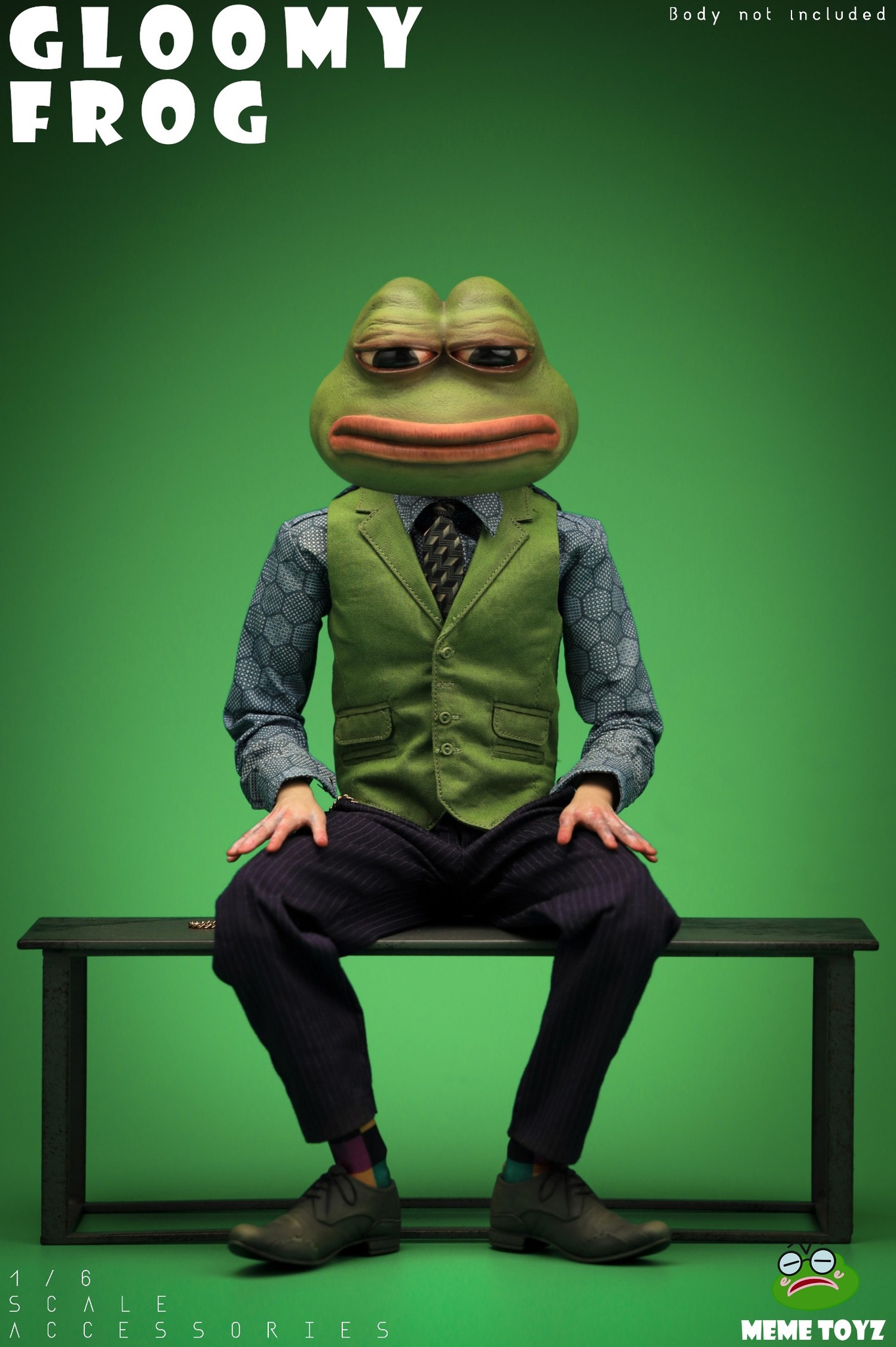 [สั่งจอง] Meme Toyz MTZ001 1/6 : Gloomy Frog Head Sculpt and Hand Set