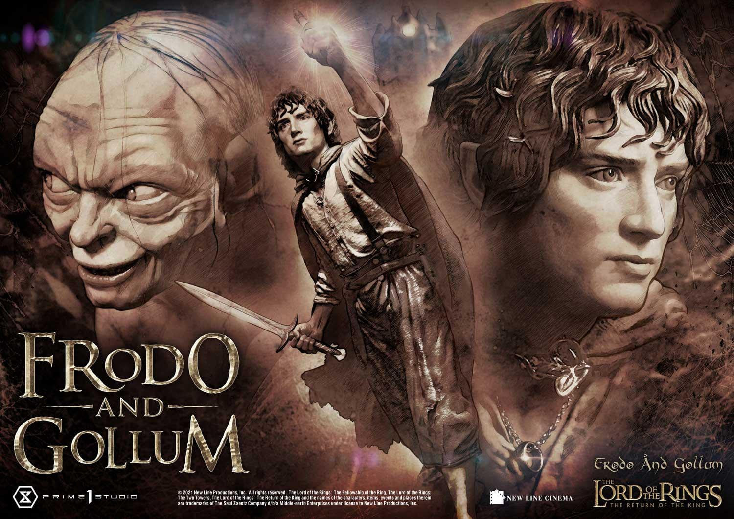 [สั่งจอง]Prime 1 Studio PMLOTR-07: Frodo and Gollum (The Lord of the Rings)