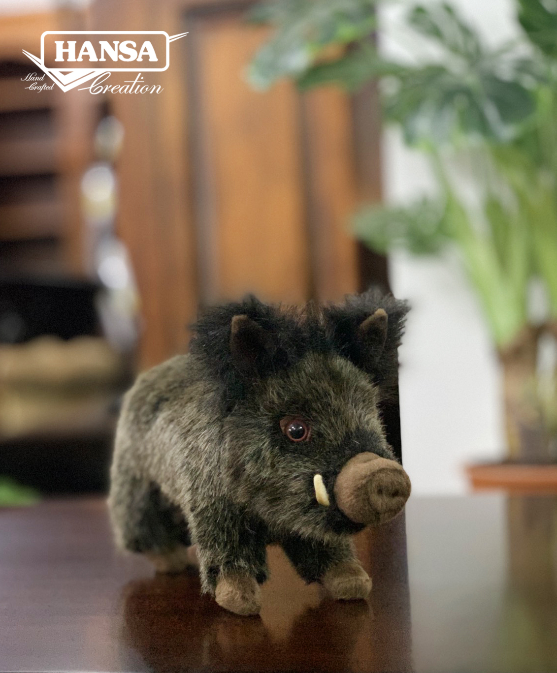 2830 Wild Boar 29 cm. L - ตุ๊กตาลูกหมูป่า