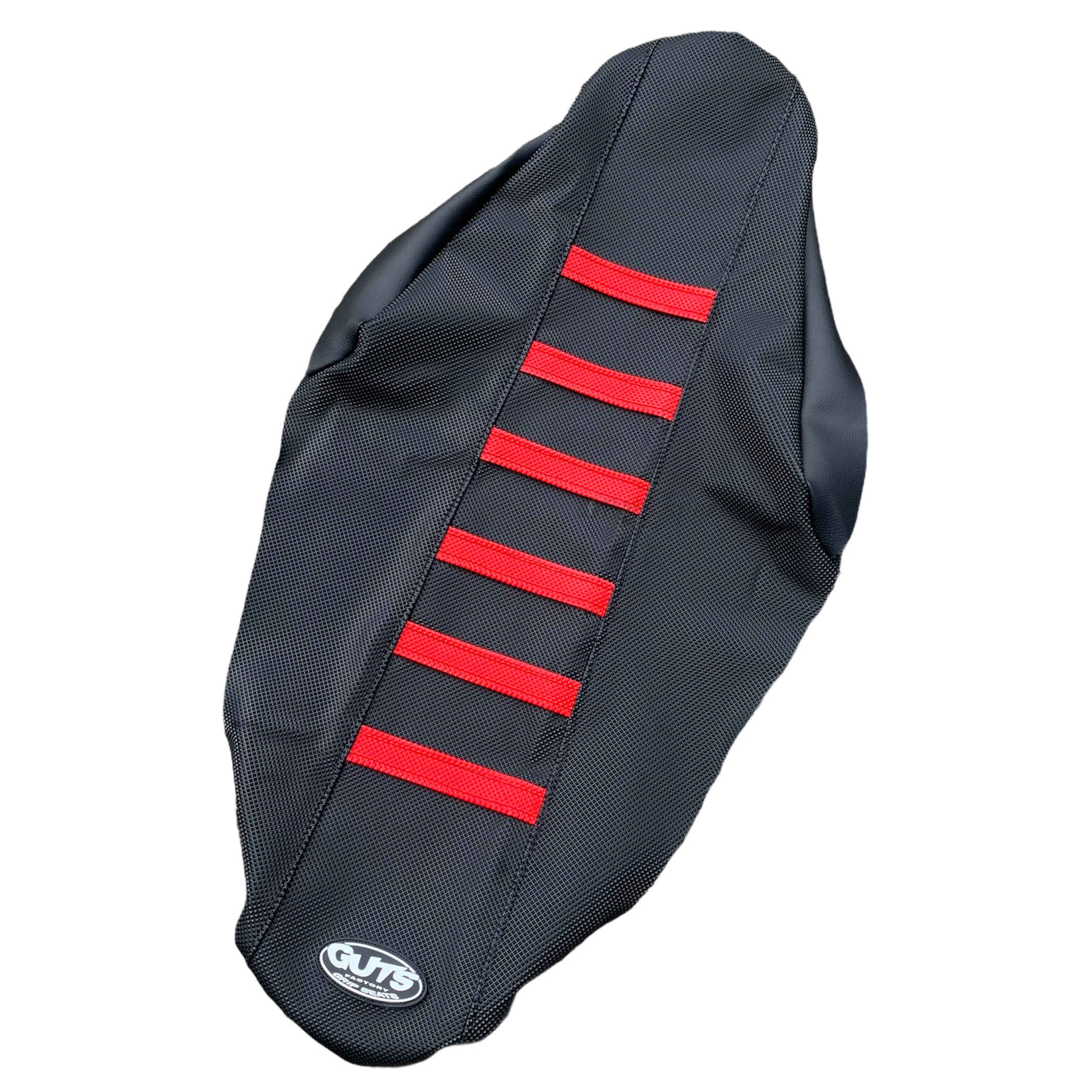 ผ้าเบาะ Guts Racing - CRF250/450R/RX/RL/X 2017-21 - Black Rib Red