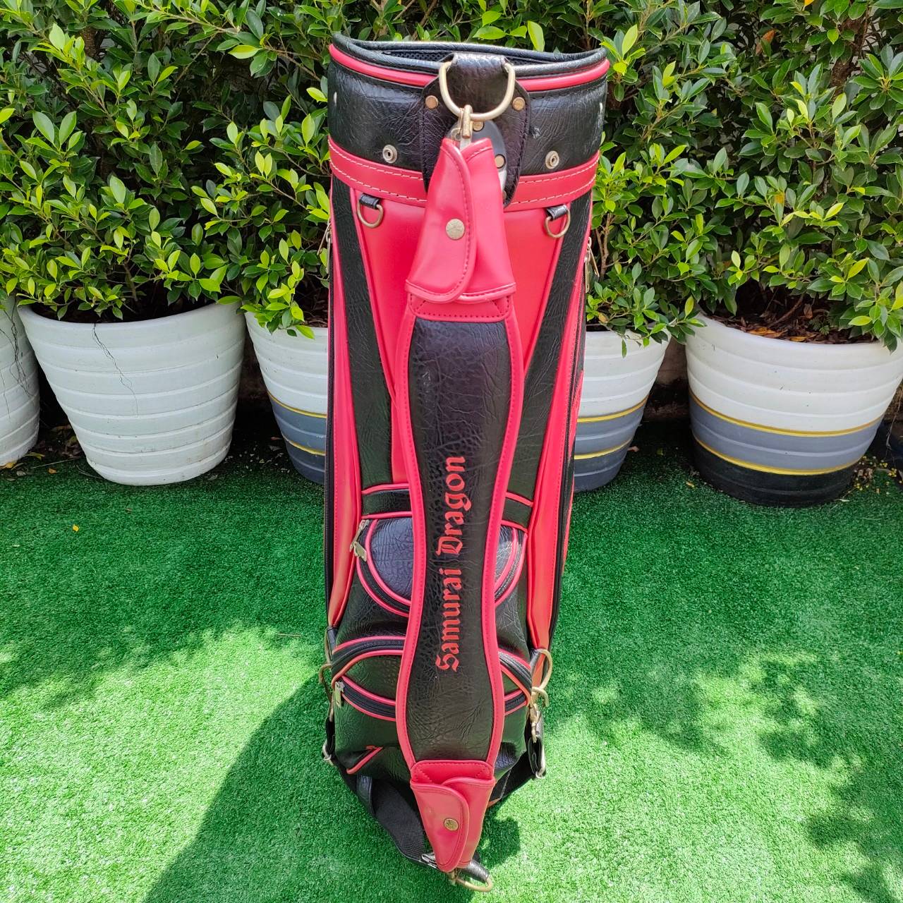 ถุงกอล์ฟ SAMURAI -DRAGON มือสอง ของแท้ ถุง Tour 9 นิ้ว ใบกำลังดีไม่เทอะทะ ลายสวยมาก