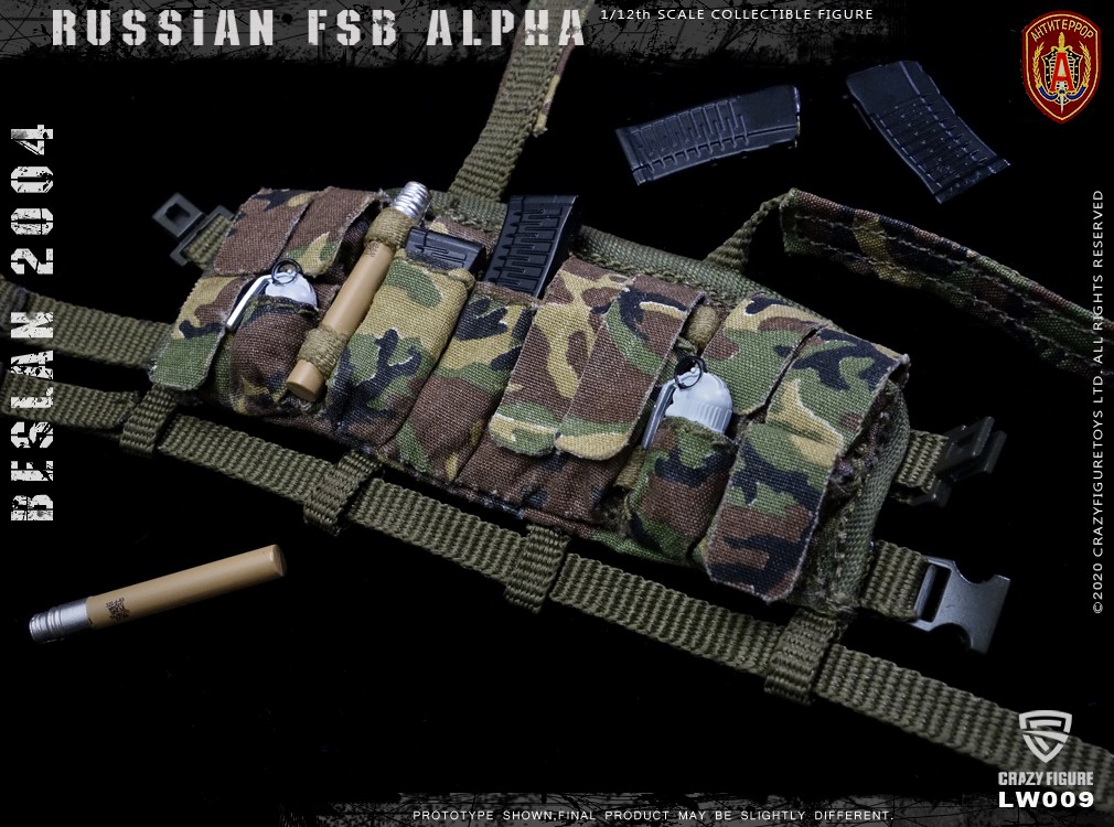 [สั่งจอง] Crazy Figure LW009 1/12 Russian alpha special forces sniper