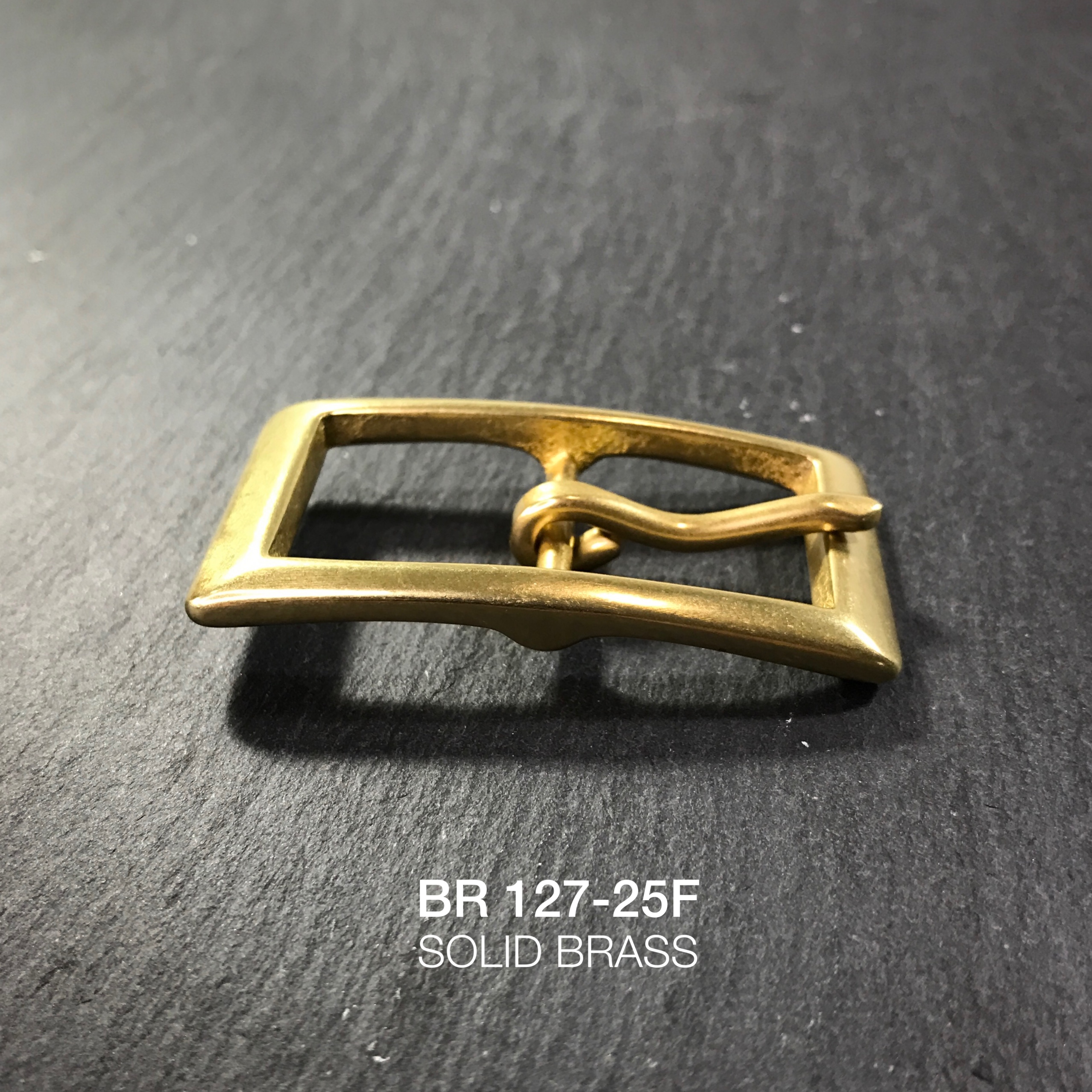 BR127-25F หัวเข็มขัดปรับสายกระเป๋า ขนาด 25มิล อะไหล่ทองเหลืองแท้ *ราคาต่อชิ้น* leatherbrass