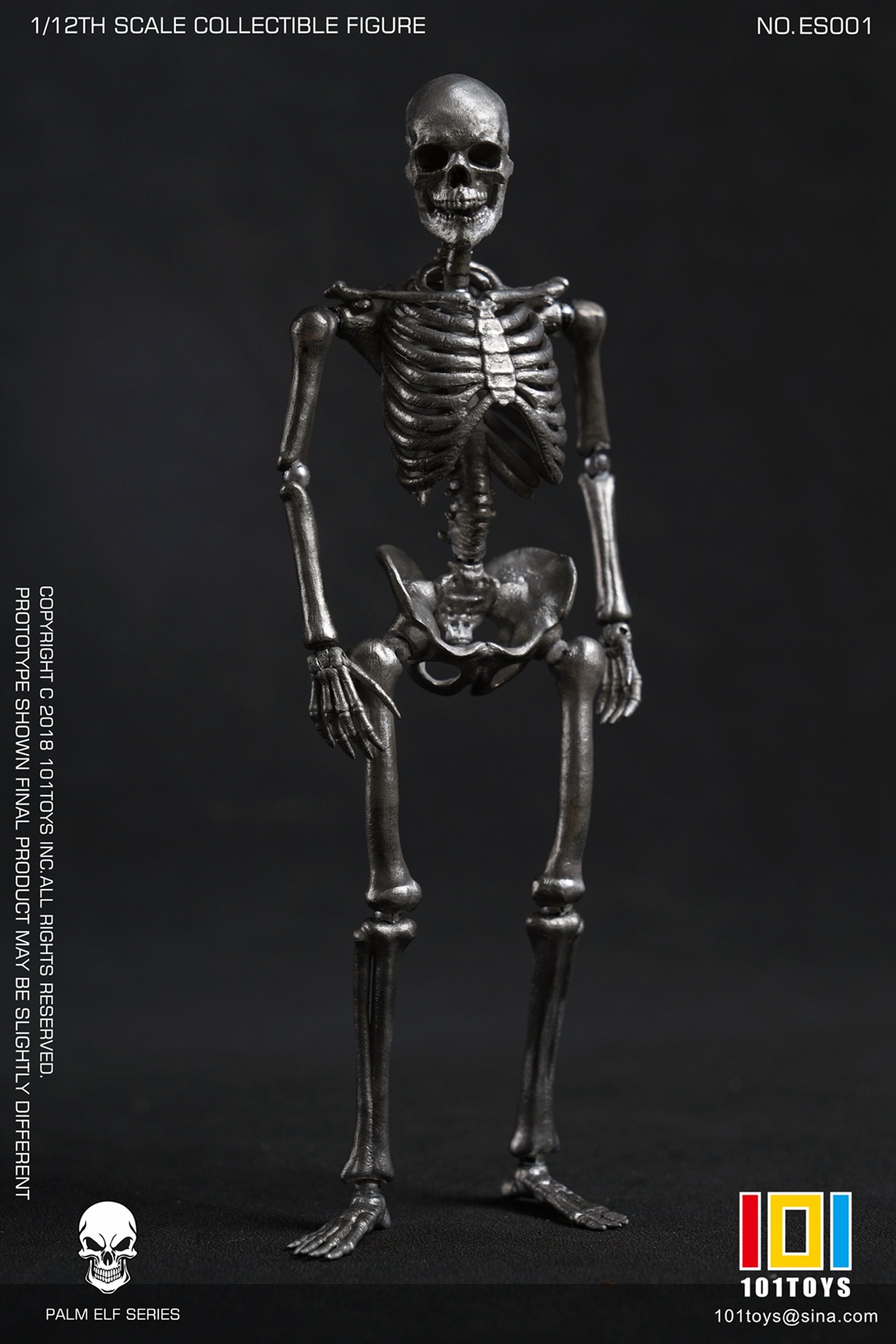 [พร้อมส่ง] "101TOYS 1/12 : PALM ELF SERIES SKELETON FRAME BOBY - NO.ES001 -Silver Edition"