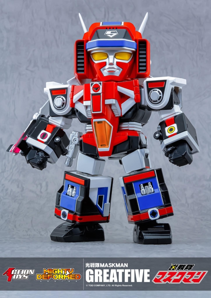 [พร้อมส่ง] Action Toys Mighty Deformed Maskman Greatfive (16CM)