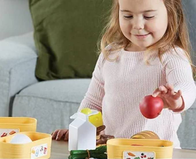 ชุดจัดกลุ่มอาหารแสนอร่อย,ชุดเซ็ทอาหารพร้อมตะกร้า,เรียนรู้รูปทรงต่างๆ ,สำหรับเด็กของเล่นเสริมพัฒนาการ ,ของเล่นเสริมทักษะ,ของเล่นเด็ก, สื่อการสอนอนุบาล