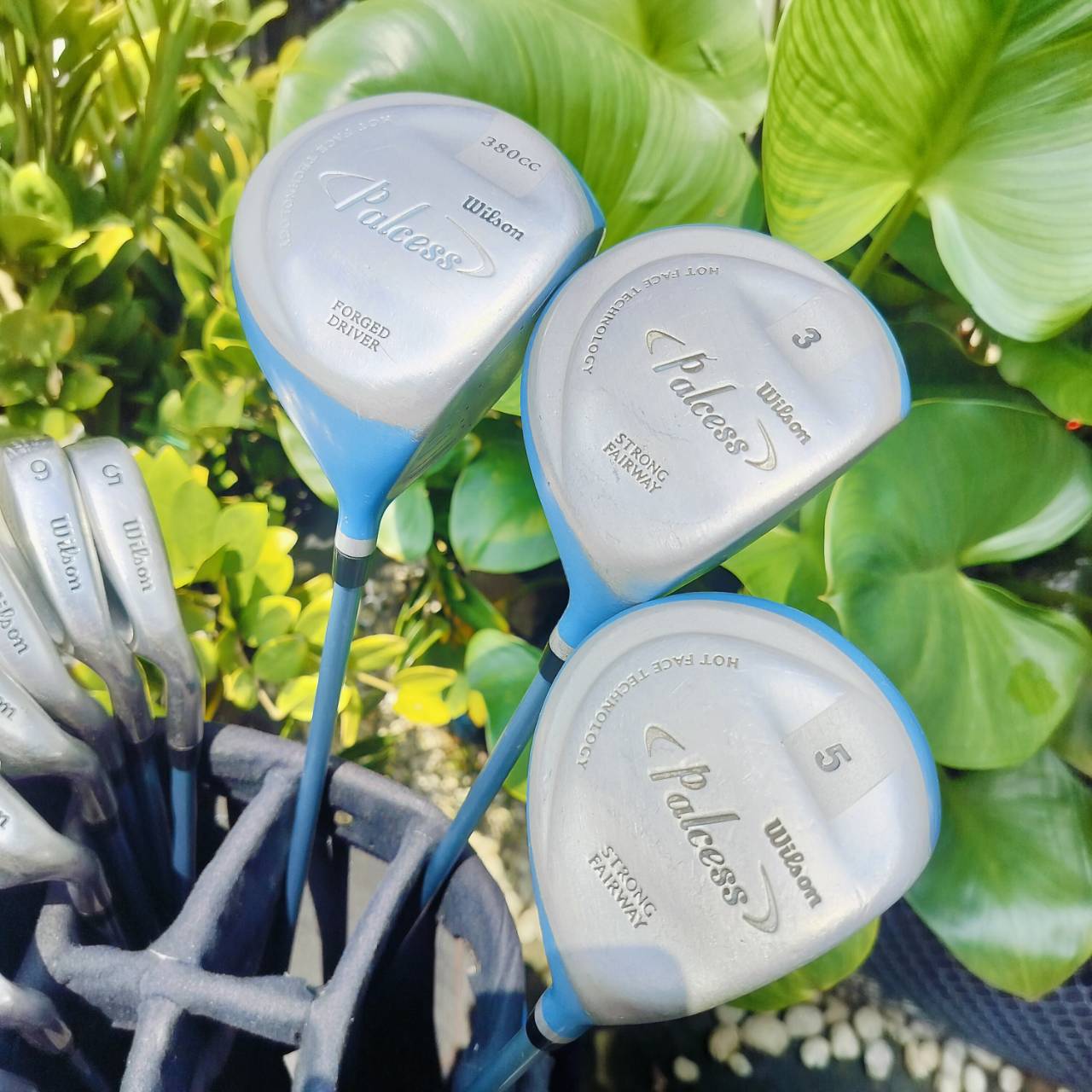 **ไม้กอล์ฟสำหรับผู้หญิง** FULLSET WILSON PALCESS ครบชุดพร้อมถุงกอล์ฟขาตั้ง เหมาะกับคุณผู้หญิงมือใหม่ มือกลาง ตีง่ายอย่างมากค่ะ วัสดุดีมาก ไม้กอล์ฟพรีเมี่ยมมือสอง ของแท้ By NakaraLuxurious