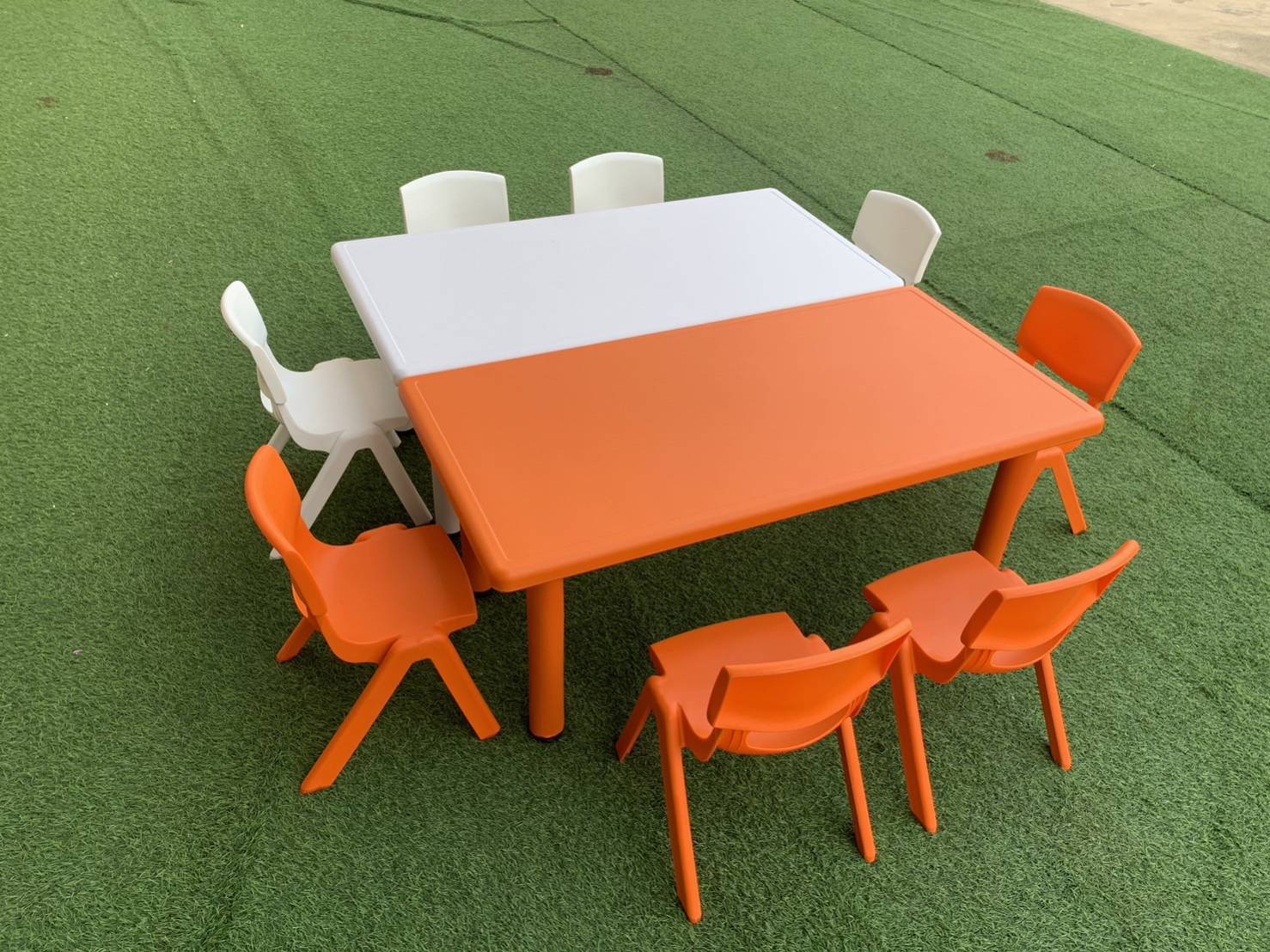 โต๊ะนักเรียน,โต๊ะเขียนหนังสือเด็ก,โต๊ะเรียน, โต๊ะสี่เหลี่ยมผืนผ้า พลาสติก ปรับระดับได้ ราคาโรงงาน พร้อมส่ง