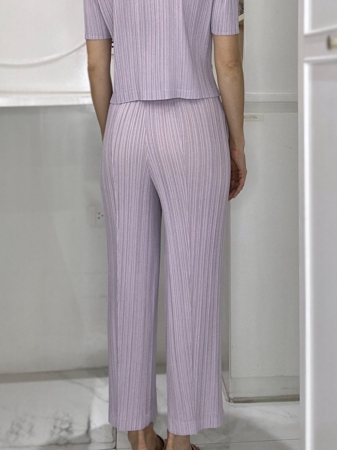 ยาว 36 นิ้ว 2MUAY GJO1410 กางเกงพลีทคุณภาพ STRIGHT PLEATED PANTS 8 สี FREE SIZE