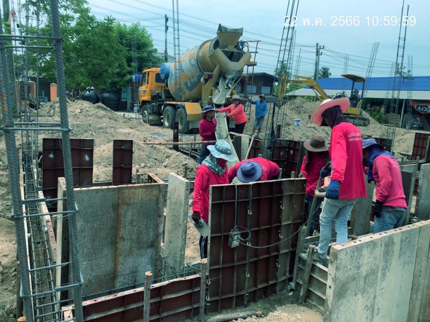 งานก่อสร้างห้องแถว จำนวน5ห้อง อ.บ้านโป่ง จ.ราชบุรี