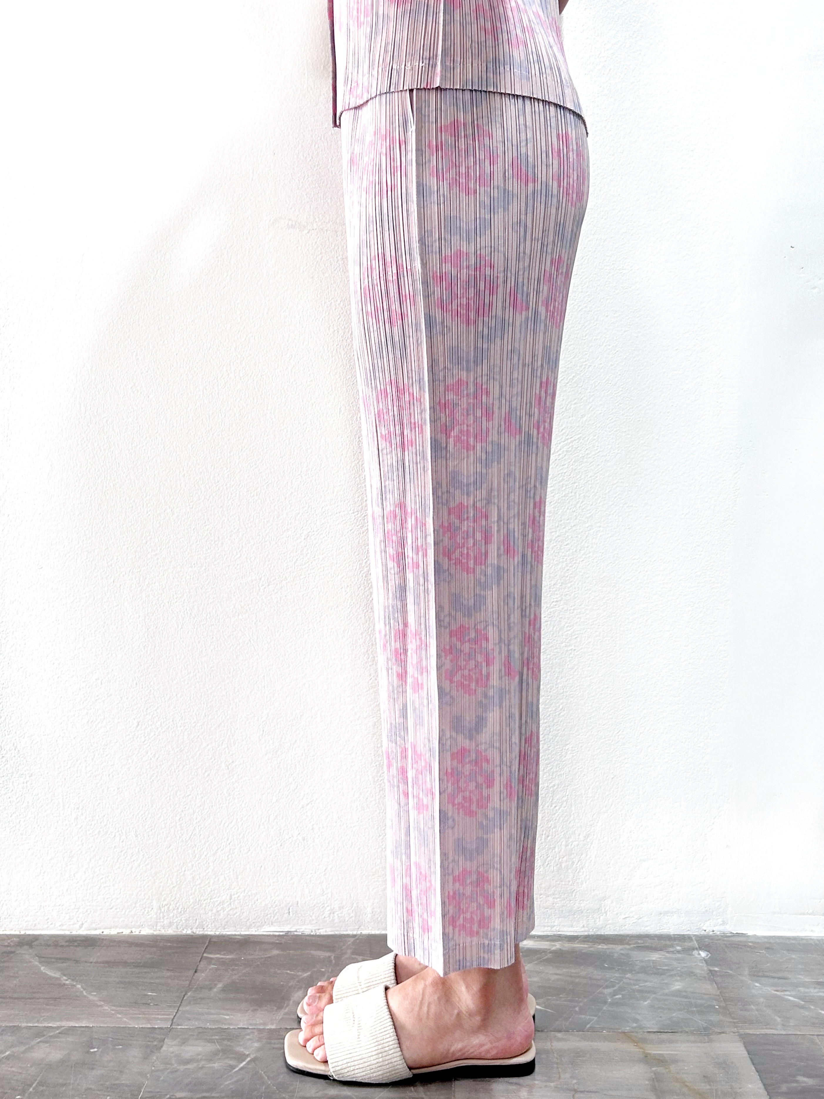 ปรับราคาลง20%!! ยาว 35นิ้ว!! 2MUAY รุ่น GJO1131 กางเกงพลีทคุณภาพ STRAIGHT LEG PRINTED PLEATED PANTS 4 สี FREE SIZE