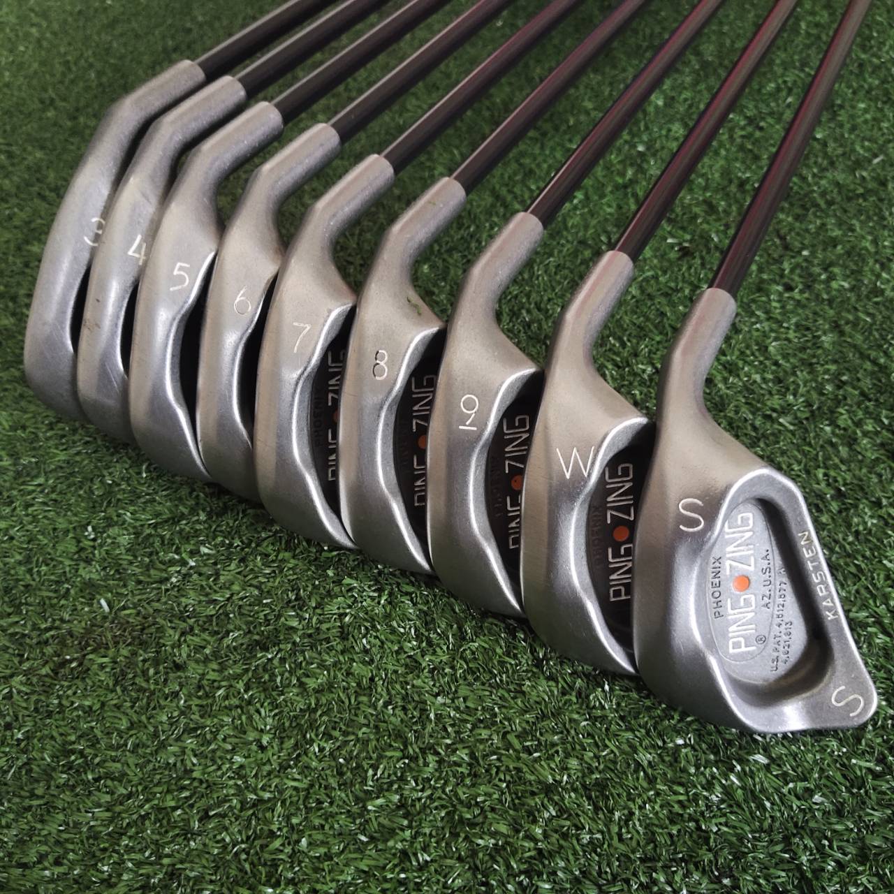 ชุดเหล็ก PING ZING KARSTEN ก้านกราไฟต์ผลิตจาก ALDILA FLEX R ชุดใหญ่สุด สภาพสวยเดิมทั้งชุด ไม้กอล์ฟพรีเมี่ยมมือสอง