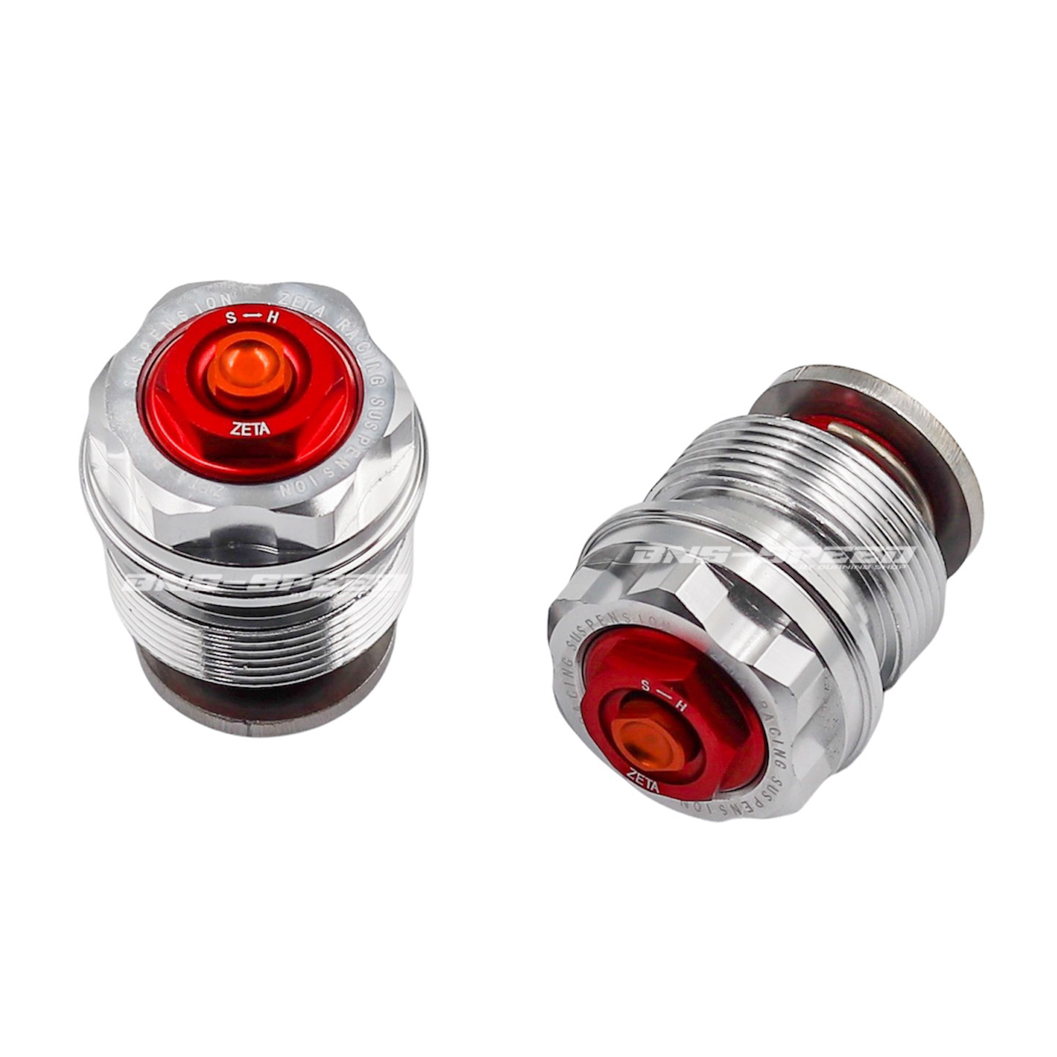 หัวปิดโช้คหน้า KLX230L/R (โช้คเดิม) สีแดง