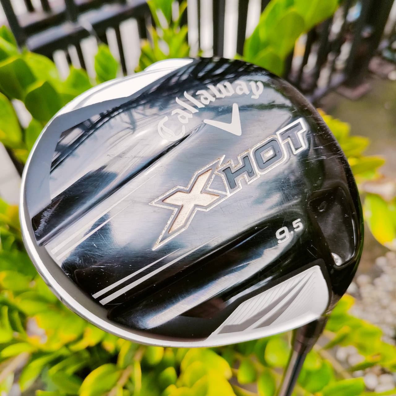 Driver Callaway X-HOT องศา 9.5 ก้าน TOUR AD JYS-6.5 FLEX X ก้านแข็งตีแรงเอาอยู่ หัวใหญ่ตีโดนง่าย ชดเชยความผิดพลาดสูง และส่งพลังมาก ไม้กอล์ฟพรีเมี่ยมมือสอง ของแท้ By NakaraLuxurious