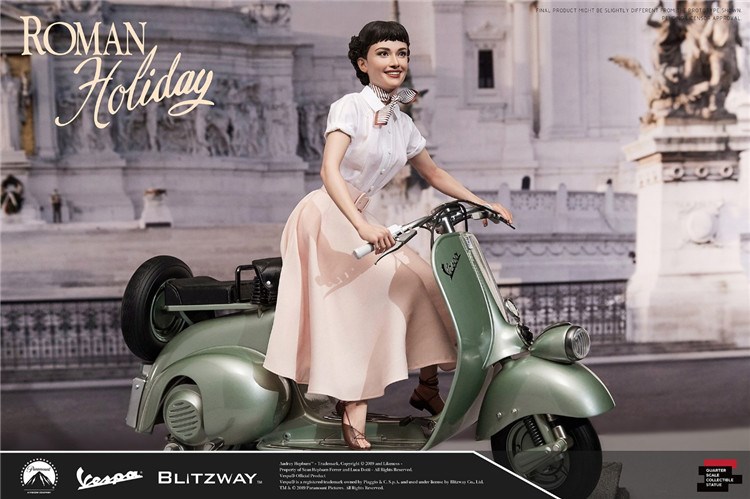 [สั่งจอง]Blitzway BW-NS 20401 Princess Ann & 1951 Vespa 125. 1/4 Scale Statue