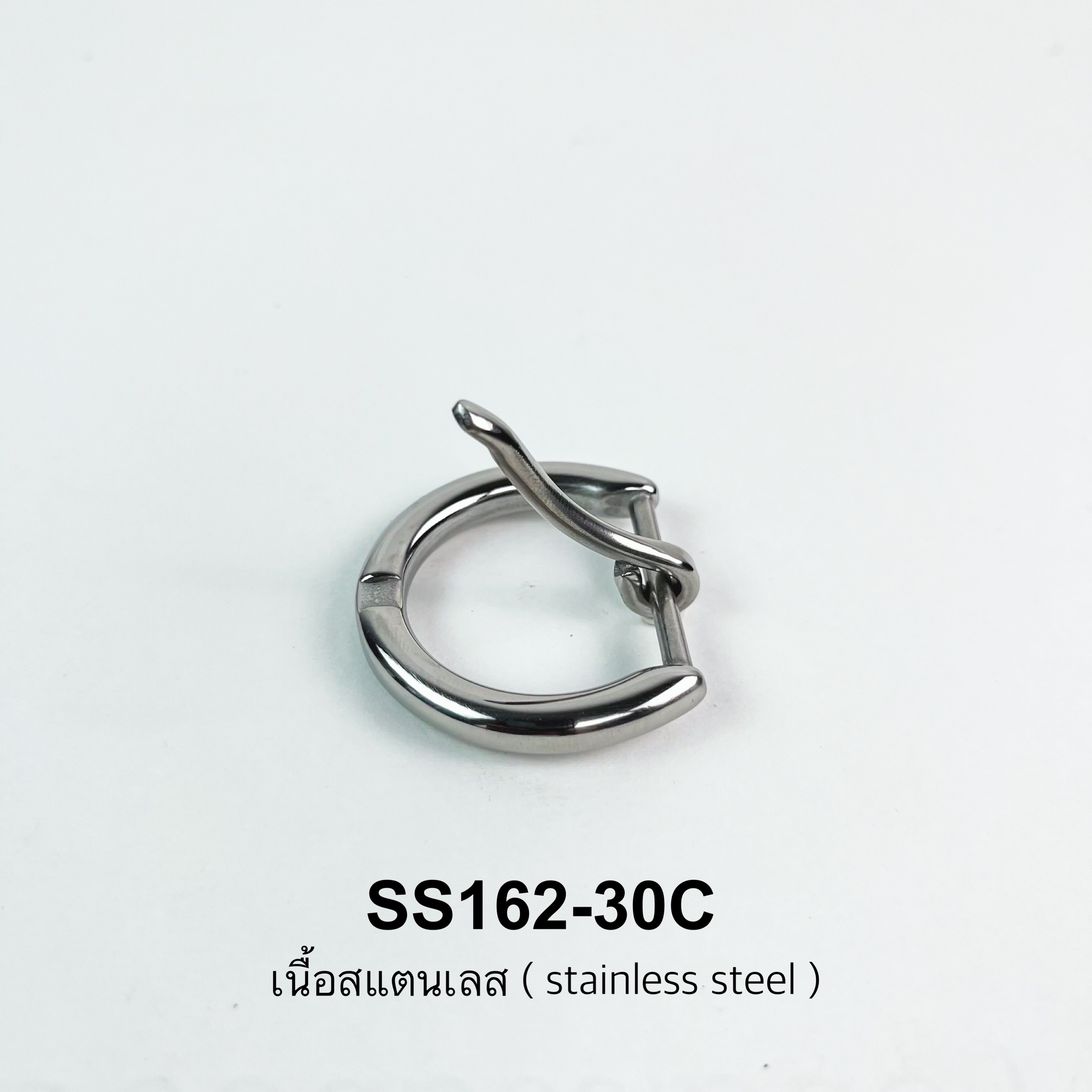 SS162-30C หัวเข็มขัดปรับสายกระเป๋า ขนาด 30มิล อะไหล่สเตนเลส *ราคาต่อชิ้น*
