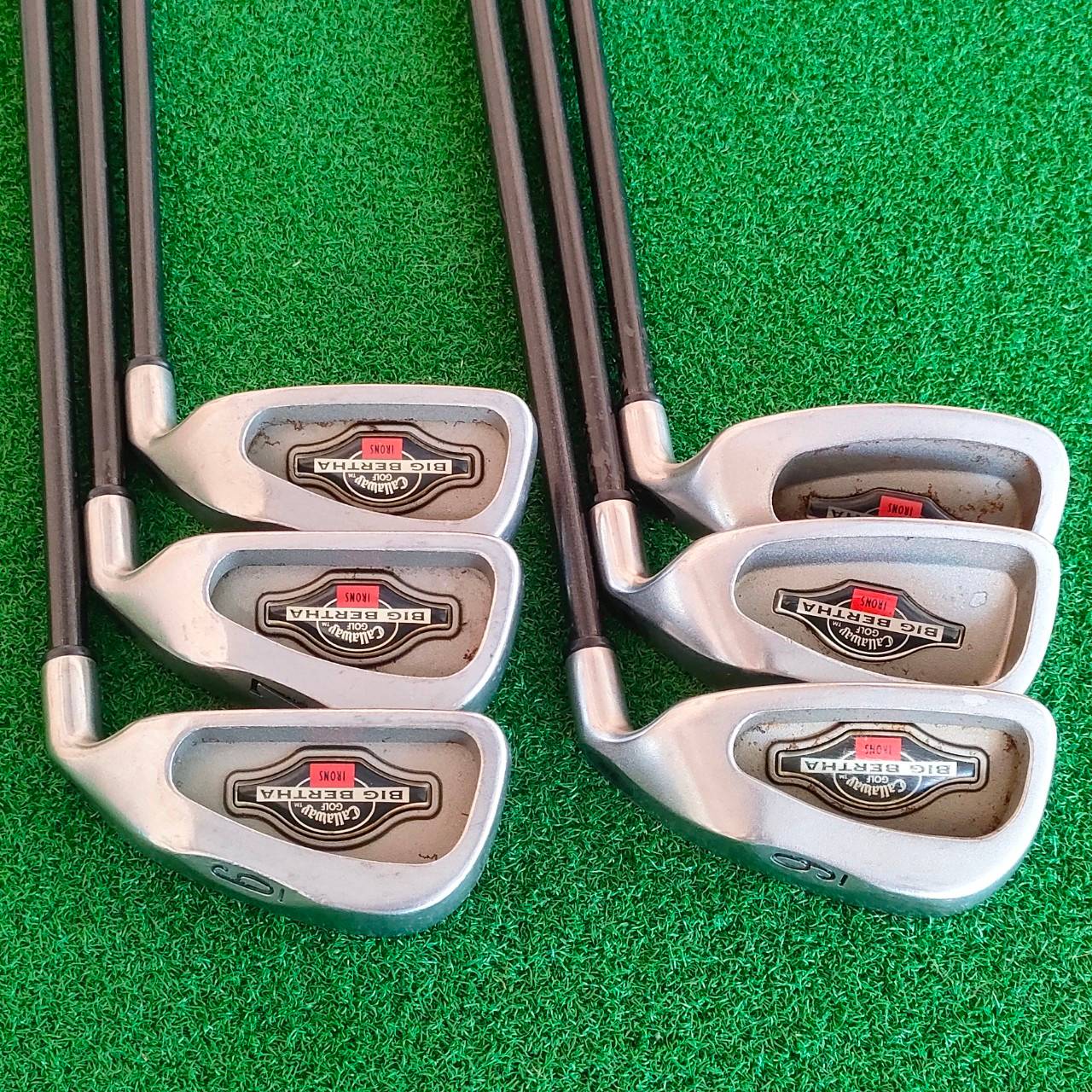 ชุดเหล็ก CALLAWAY BIG BERTHA มีเหล็ก 6-9 เเละ PW SW ก้าน RCH96 FLEX R ใบใหญ่ตีง่ายมากๆ ก้านแบบเจาะทะลุ ได้ฟีลลิ่งมากๆครับ