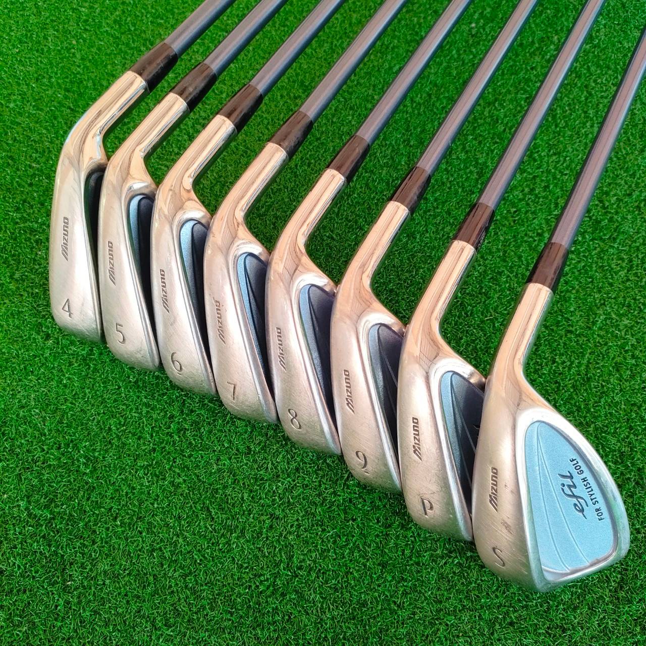 **ไม้กอล์ฟสำหรับผู้หญิง** ชุดเหล็ก MIZUNO EFIL LADY มีเหล็ก 4 - 9 เเละ PW SW ก้าน EFIL FOR STYLISH GOLF FLEX LADY