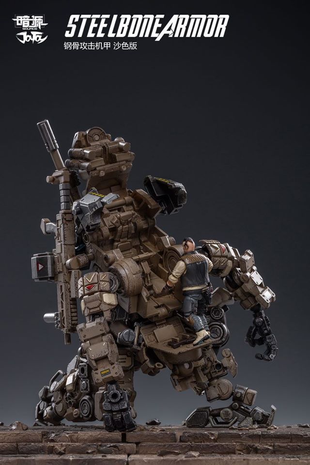 [สั่งจอง]หุ่นจักรกลกระดูกเหล็กทะเลทราย JOYTOY 51921012 1/25 Steel bone armour （Sand）