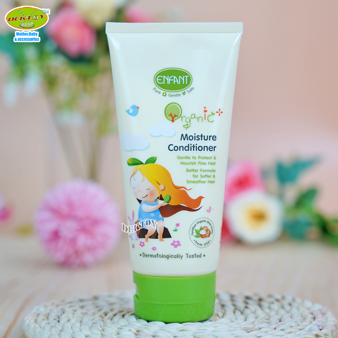Enfant อองฟองต์ ครีมนวดผม Organic plus moisture conditioner เหมาะสำหรับเด็กอายุ 6 เดือนขึ้นไป