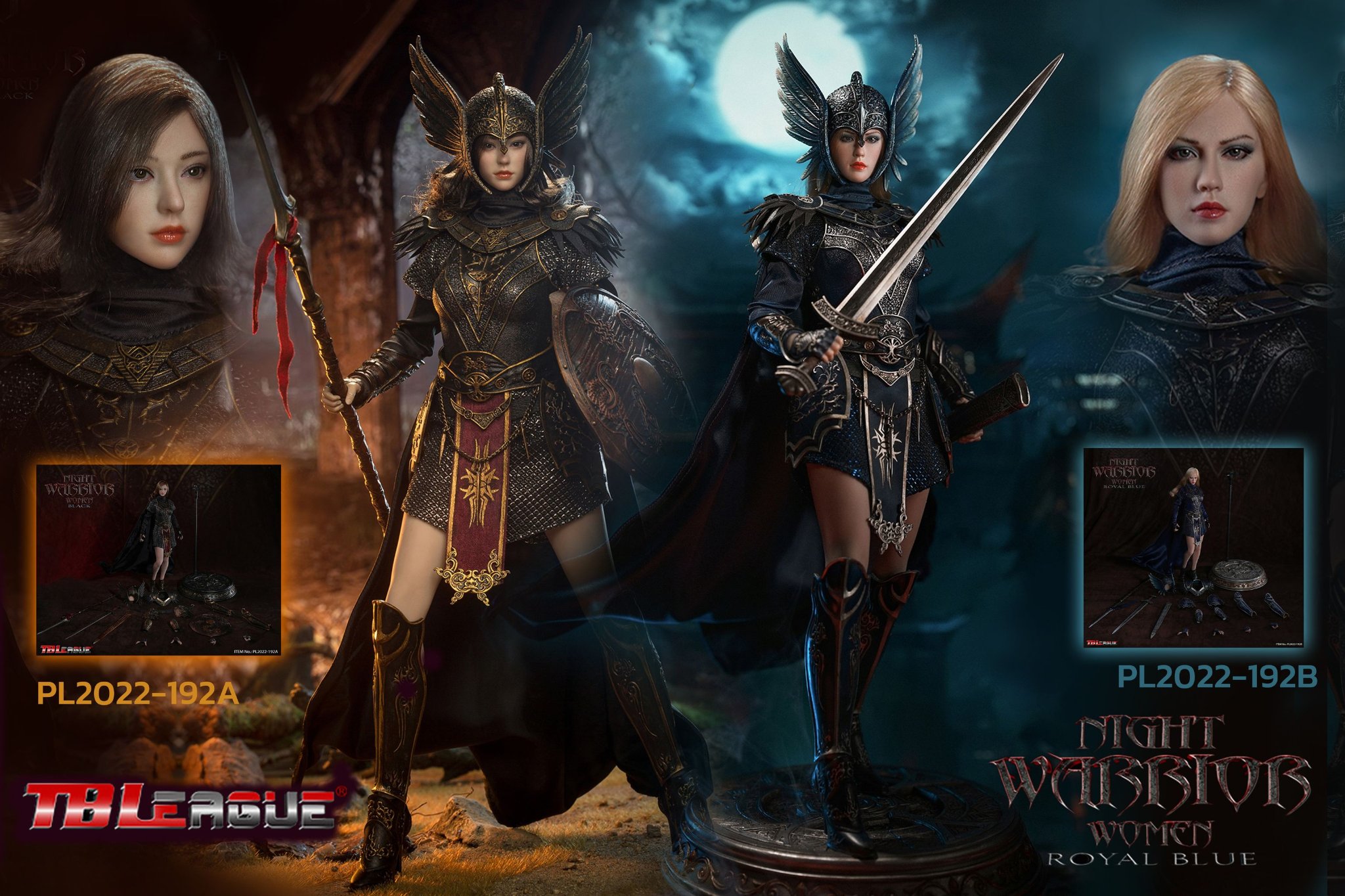 [สั่งจอง]TBLeague PL2022-192A/B 1/6 : Night Warrior Women
