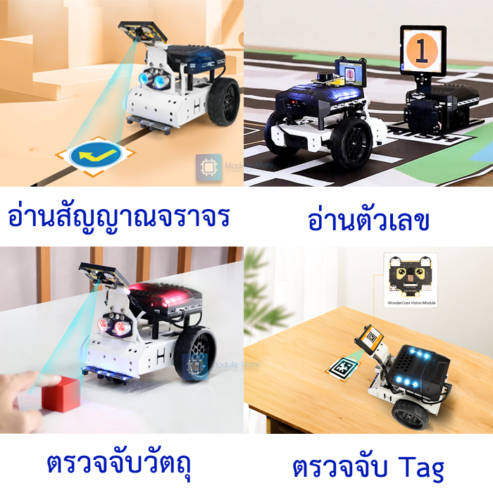 AiNova standard with Vision ชุดหุ่นยนต์โปรแกรมมิ่ง พร้อมกล้อง AI อัจฉริยะ เสริมทักษะด้านโค้ดดิ้ง