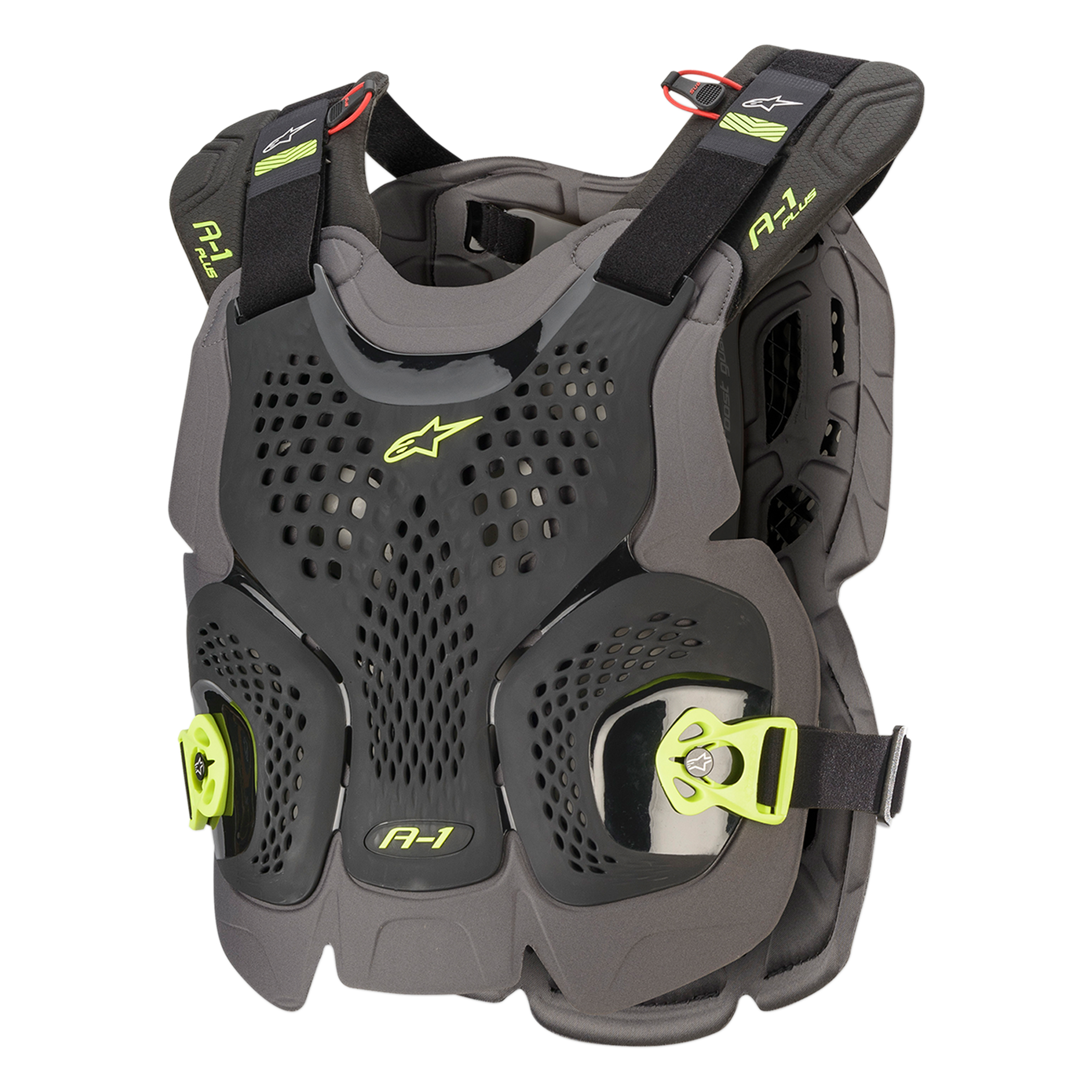 เสื้อเกาะ Alpinestars A-1 PLUS Chest Protector Black/Anthracite/Yellow Fluorescent