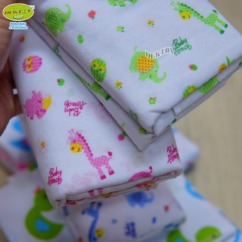 Baby World ผ้าอ้อมสำลี ไซส์ 27 x 27 นิ้ว แพ็ค 12 ผืน คละลาย