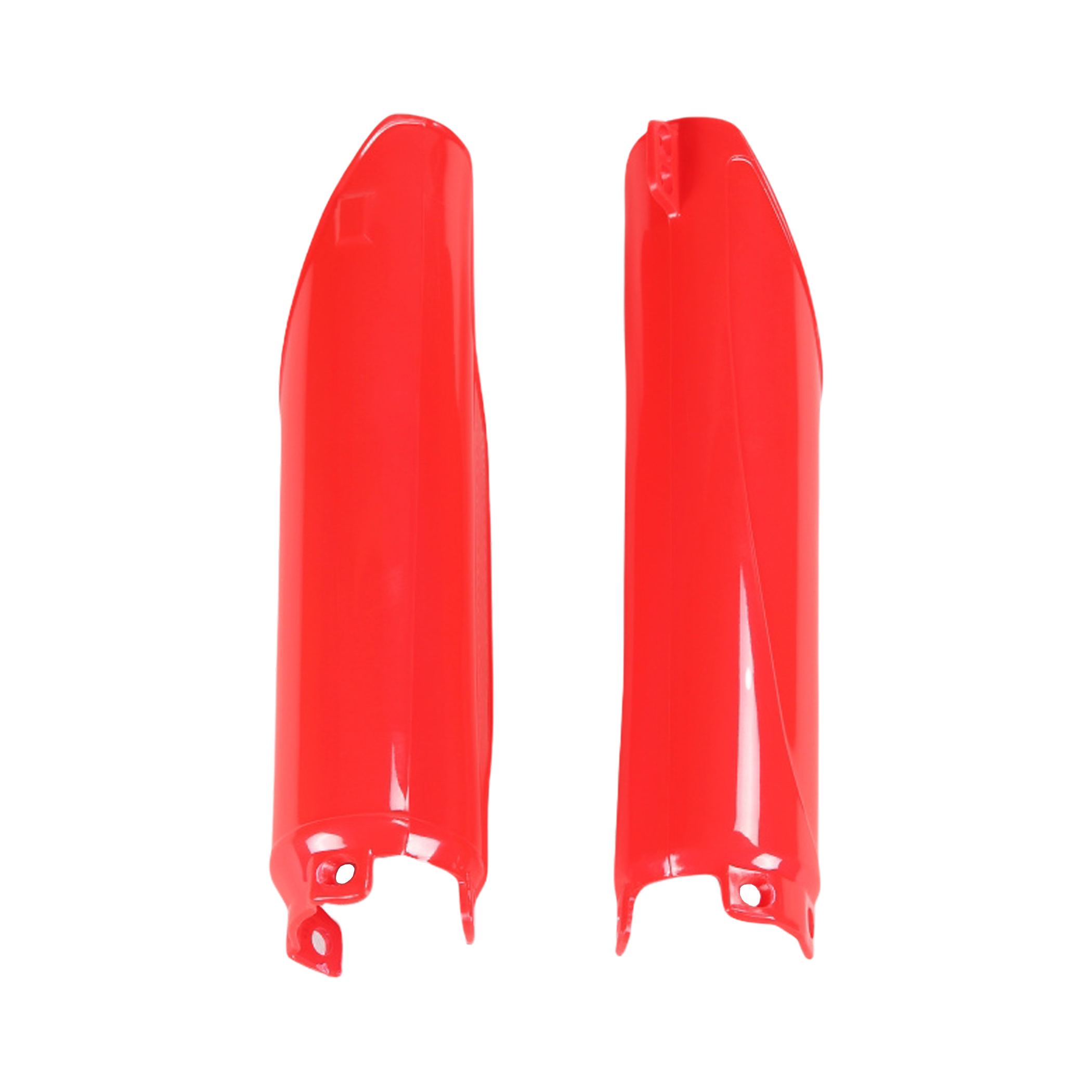 การ์ดโช้คหน้า UFO Plast CR125/CR250, CRF250R 04-13, CRF250X 04-17, CRF450X 05-16, CR500 91-07 สีแดง