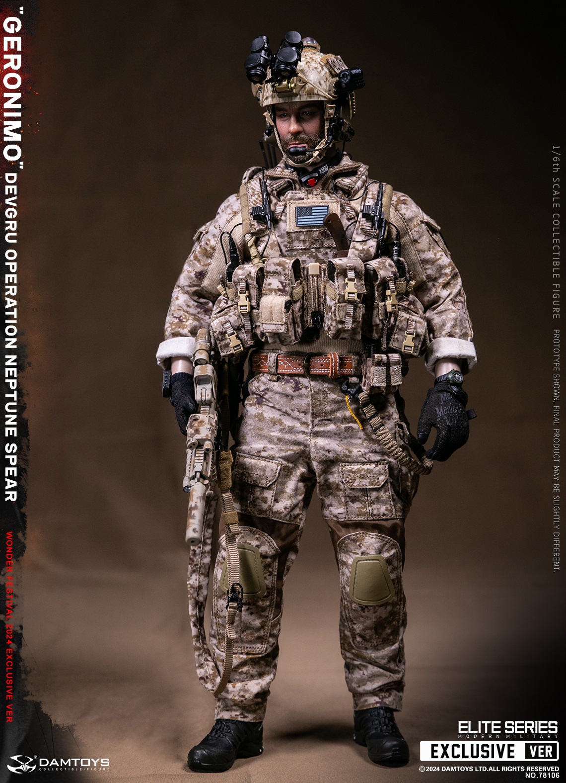 [สั่งจอง] DAMTOYS 78106 1/6 : DEVGRU Operation Neptune Spear “GERONIMO” [WF2024 Exclusive ver]