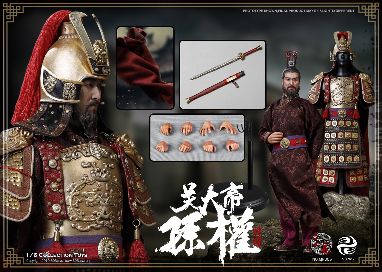 [สั่งจอง]303TOYS MP005/ MP006 1/6 SUN QUAN ZHONGMOU,EMPERER OF WU