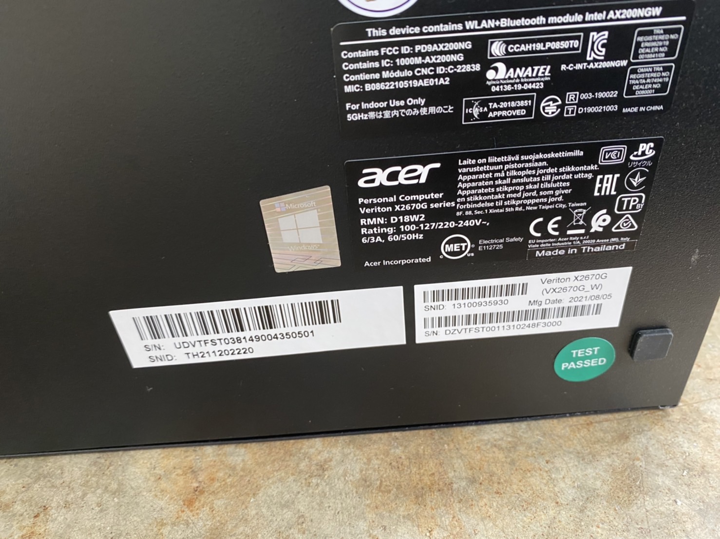 Acer Veriton X2670G
