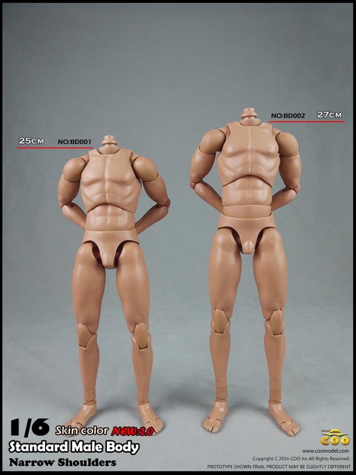[สั่งจอง]COOMODEL 1/6 NEW:2.0 standard male Body NO:BD001/NO:BD002