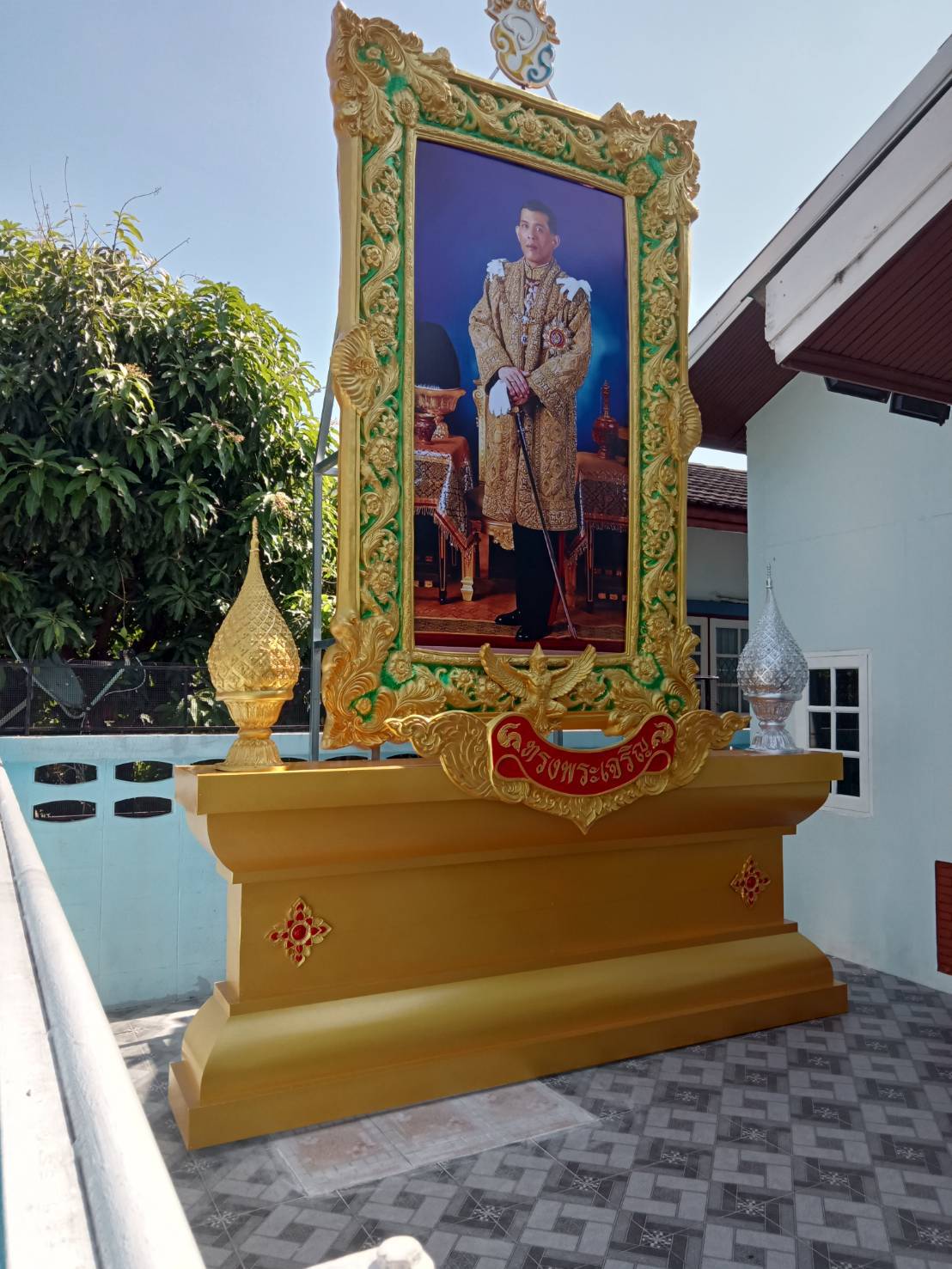 ป้ายซุ้มเฉลิมพระเกียรติ ขนาดป้าย 600×350cm.