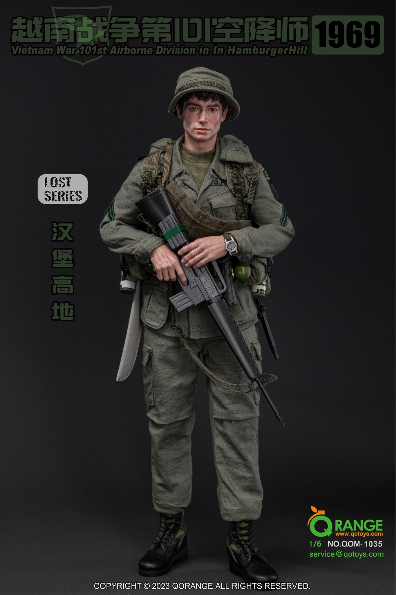 [สั่งจอง] QORANGE QOTOYS QOM-1035 1/6 : Vietnam War 101st Airborne Division in Hamburger Hill 1969