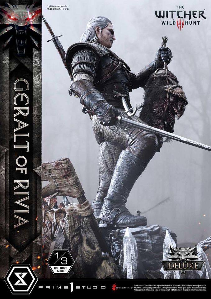 [สั่งจอง]Prime 1 Studio MMW3-01DX 1/3 scale Geralt of Rivia (The Witcher 3) Deluxe Version