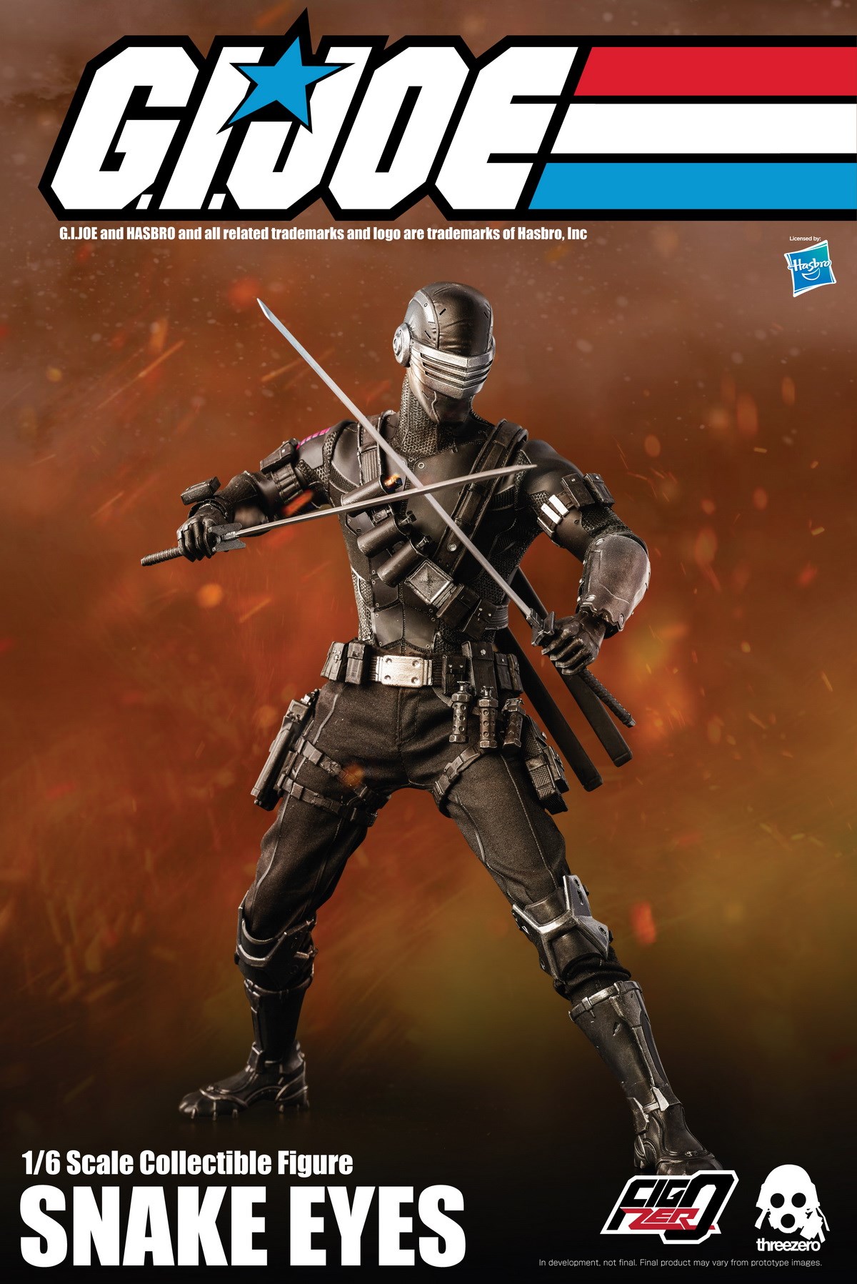 [สั่งจอง]ThreeZero X Habro 3Z0215 1/6 : G.I.JOE - Snake Eyes