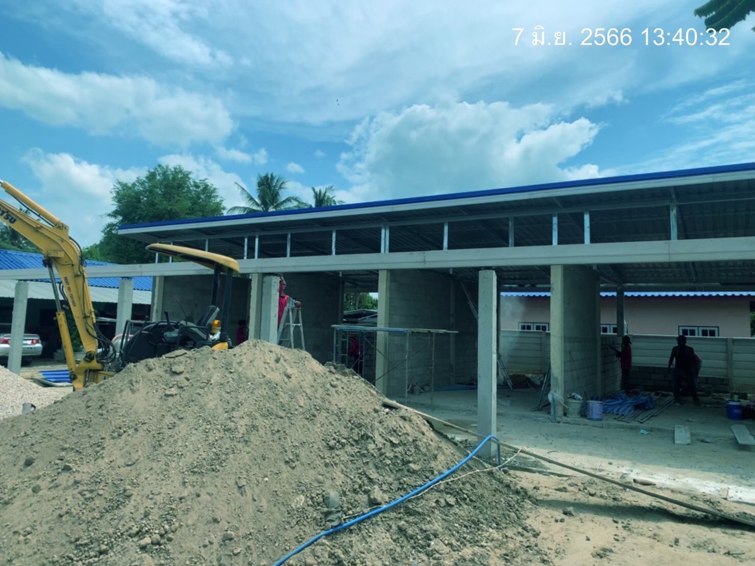 งานก่อสร้างห้องแถว จำนวน5ห้อง อ.บ้านโป่ง จ.ราชบุรี